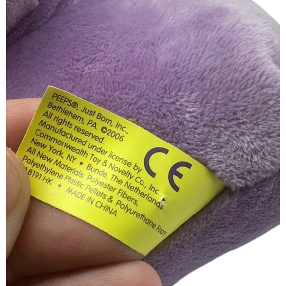 Peeps Just Born Purple Chick Bean Bag Plush Toy 2006 9” Commonwealth - Picture 3 of 7
